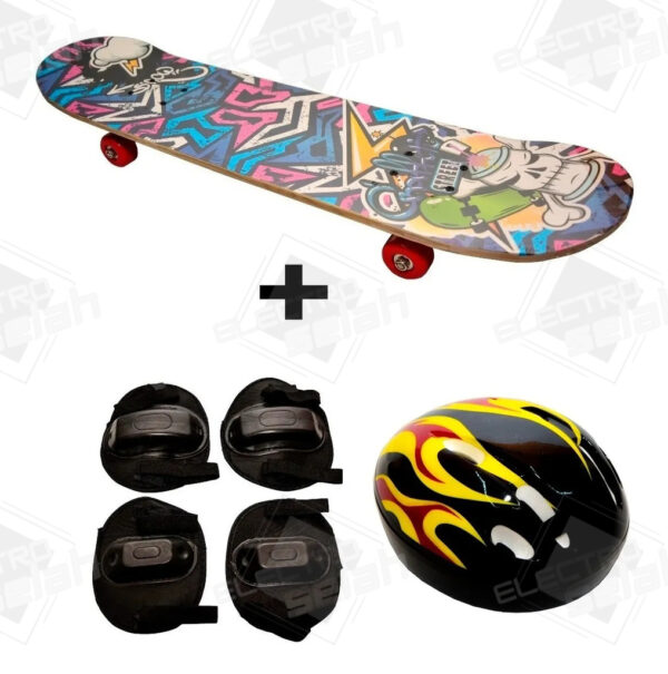 SKATE 80CM CON ACCESORIOS